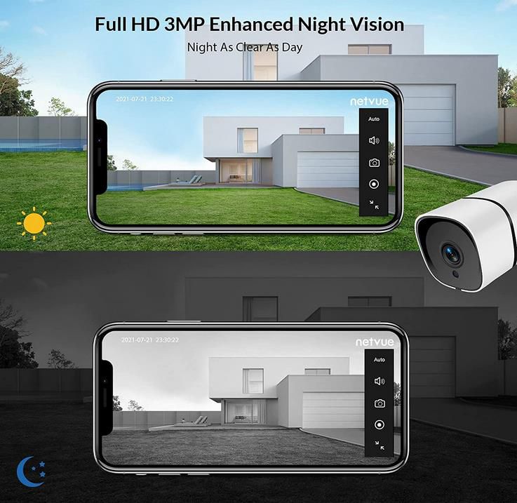Netvue 3MP WLAN Outdoor Überwachungskamera mit Nachtsicht für 25,49€ (statt 51€)