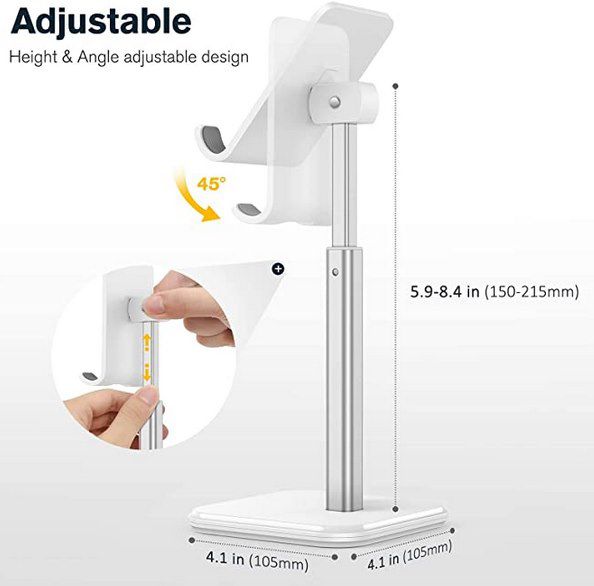 apiker Handy  & Tablethalterung bis 7 Zoll für 10,49€ (statt 15€)   Prime