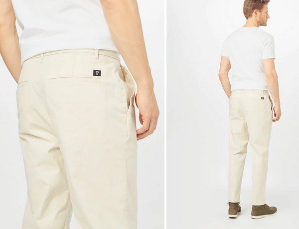 Tom Tailor Relaxed Fit Chinohose mit Bio Baumwolle in Beige für 15,96€ (statt 26€)