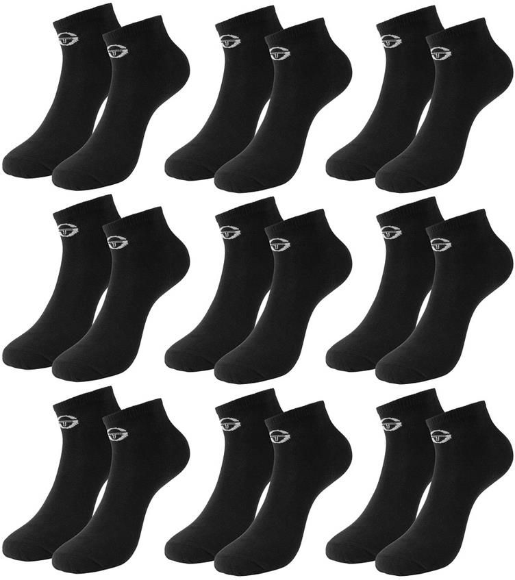 9 Paar Sergio Tacchini Herren Sneakersocken in weiß oder schwarz für 13,94€ (statt 36€)