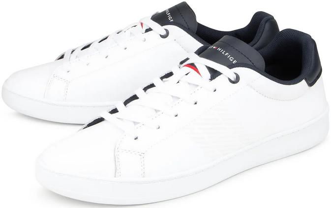 Tommy Hilfiger   Retro Tennis Cupsole Herrensneaker in weiß für 76,42€ (statt 93€)