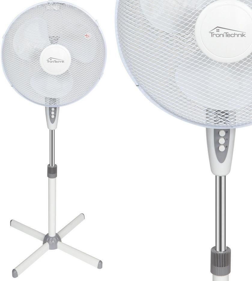 TroniTechnik SV04   Oszillierender Standventilator für 14,99€ (statt 18€)