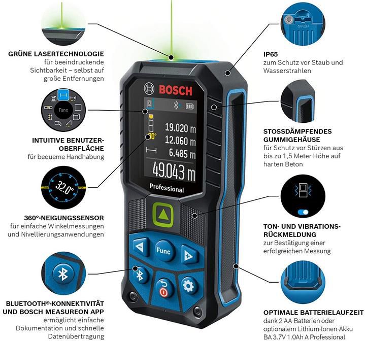 Bosch GLM 50 27 C Professional Laser Entfernungsmesser für 123€ (statt 147€)