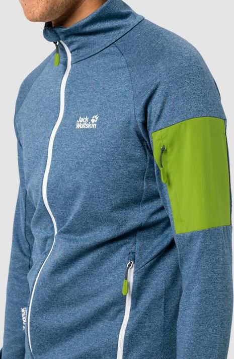 Jack Wolfskin Milford Jacket M in Blau/Grün für 62,90€ (statt 75€)