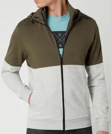 edc By Esprit Sweatjacke mit Kapuze in Khaki für 25,49€ (statt 50€)