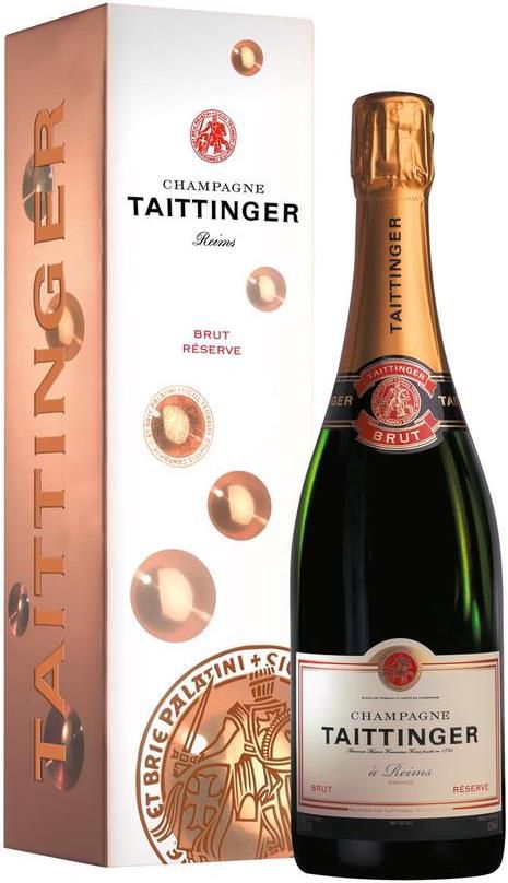 Taittinger   Brut Réserve Champagner (0,75L) in Geschenkverpackung für 33,90€ (statt 48€)