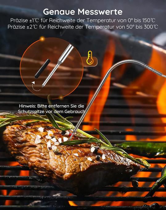 Govee Bluetooth Grillthermometer   Kabellos bis 70m für 13,99€ (statt 20€)