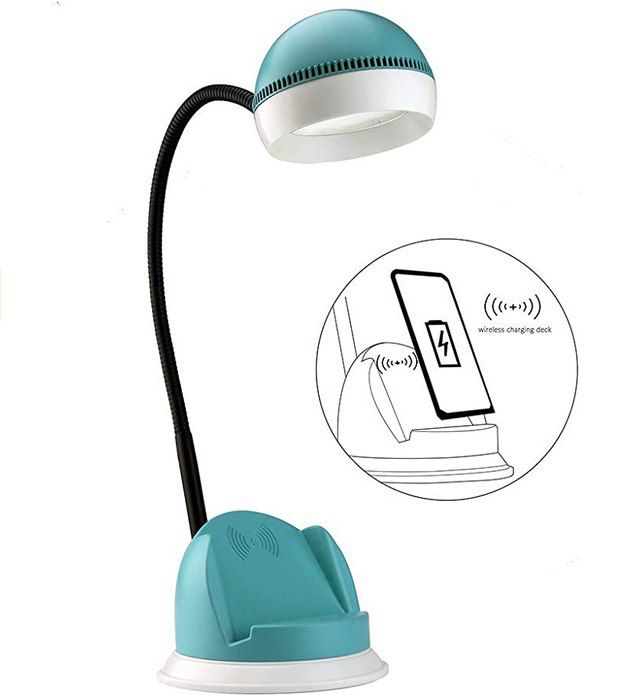 ‎Decdeal LD097U LED Schreibtischlampe mit Qi Ladestation für 10,99€ (statt 31€)