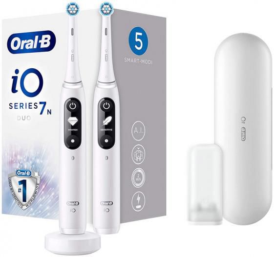 2x Oral B iO Series 7 Elektrische Zahnbürste mit Magnet Technologie für 185,90€ (statt 220€)