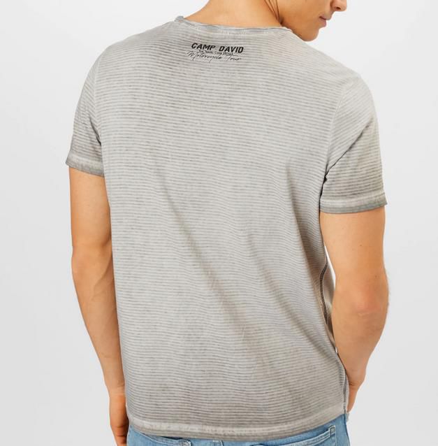 Camp David T Shirt in Grau für 11,96€ (statt 35€)