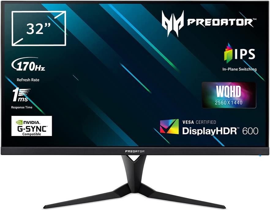 Acer XB323UGP Gaming Monitor 32 Zoll 144 Hz HDMI/170 Hz DP, 1ms für 468€ (statt 533€)