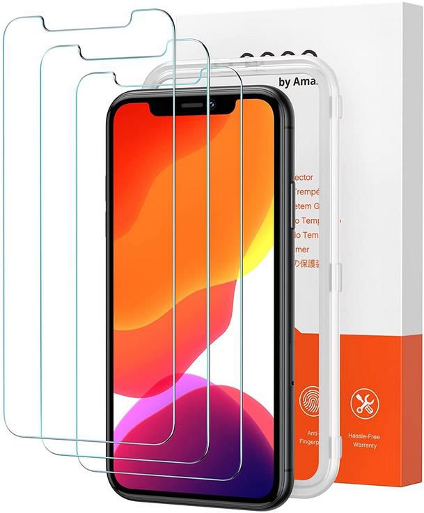 Eono Panzerglas Schutzfolie für iPhone 11 und iPhone XR   3er Pack für 4,49€ (statt 7€)