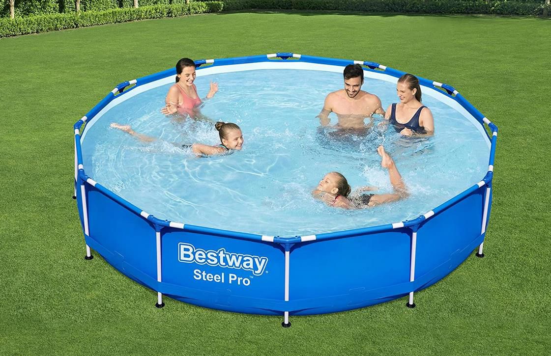 Bestway Steel Pro Frame Pool   366 x 76 cm   Set mit Filterpumpe für 69,90€ (statt 112€)