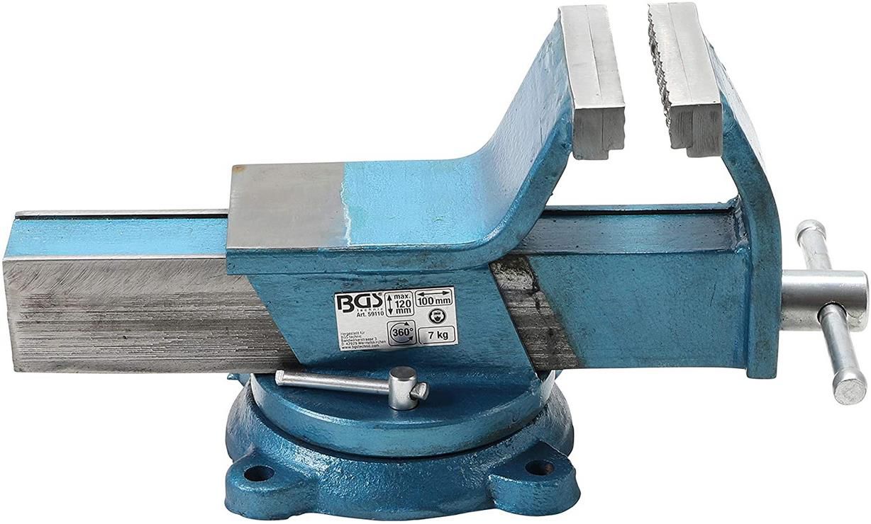 BGS 59110 geschmiedeter Stahl Schraubstock 100 mm für 52,19€ (statt 73)