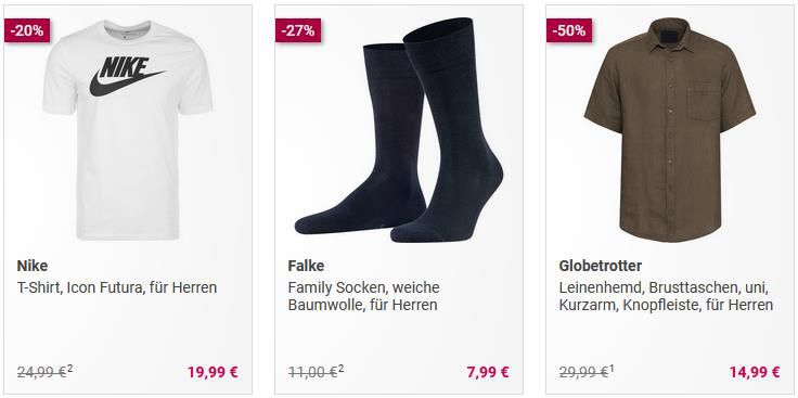 Galeria Fashion Sale   50% Extra auf reduzierte Artikel ab 100€ Einkaufswert z.B. Gant, SuperDry, Adidas