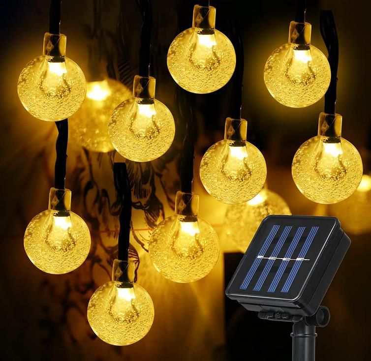 30 LEDs Solar Lichterkette im Glühbirnen Look für 8,99€ (statt 16€)