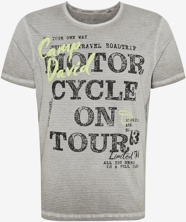 Camp David T Shirt in Grau für 11,96€ (statt 35€)