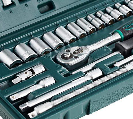 Brüder Mannesmann M2040 Steckschlüsselsatz 1/4 (46 tlg) für 14,95€ (statt 27€)   Prime