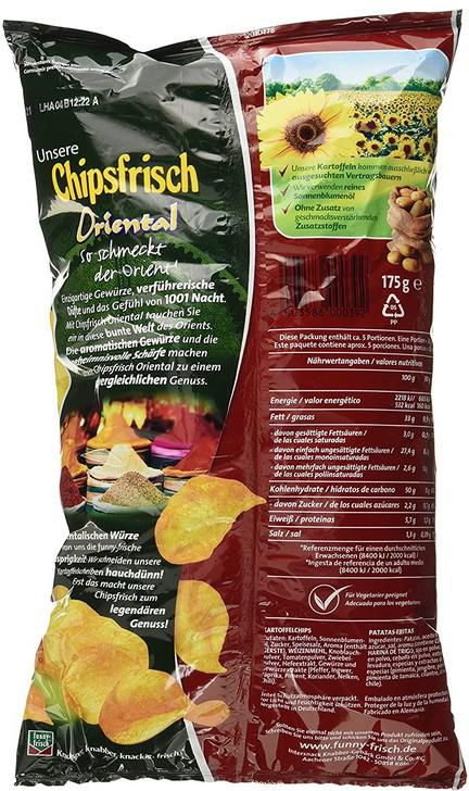 10 x Funny Frisch Oriental Chipsfrisch, 150g ab 10,64€ (statt 15€)