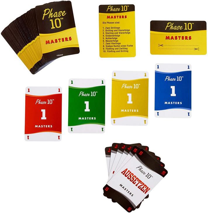 Mattel FPW34 Phase 10 Masters   Kartenspiel für 5,60€ (statt 10€)   Prime