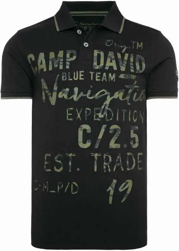 Camp David   Poloshirt mit Photoprint Artwork in zwei Farben für 32,95€ (statt 60€)