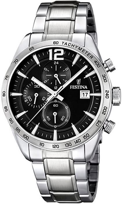 Festina F16759/4   Herren Chronograph mit Edelstahl Armband für 82,20€ (statt 128€)