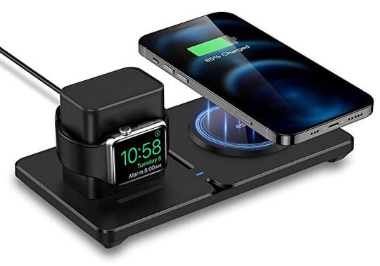 ESR HaloLock 2in1 magnetisches kabellose Ladestation für iPhone & Apple Watch für 15,99€ (statt 32€)