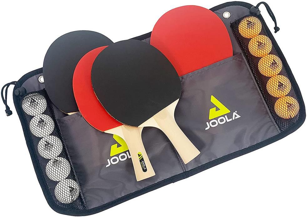 Joola Tischtennis Family Set mit 4 Schlägern + 10 Bällen für 15,32€ (statt 20€)   Prime