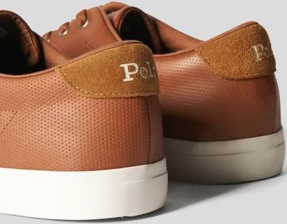 Polo Ralph Lauren Herren Sneaker Longwood aus Leder in der Farbe Cognac für 67,99€ (statt 80€)