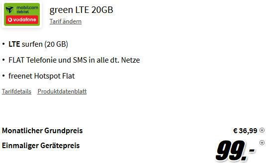 Samsung Galaxy S21 5G 128GB für 99€ + Vodafone Allnet Flat inkl. 20GB LTE für 36,99€ mtl.