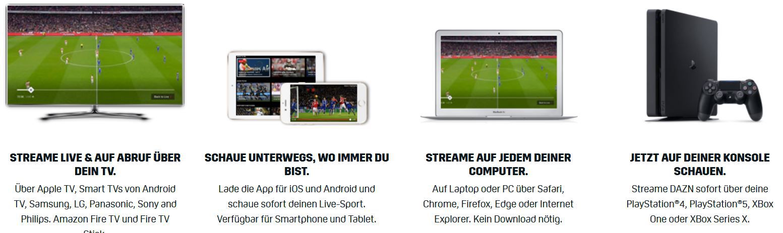 3 Monate DAZN gratis (statt 45€) zum Saisonstart