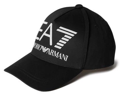 EA7 Emporio Armani Cap mit Label Print in schwarz/dunkelblau für 29,99€ (statt 55€)