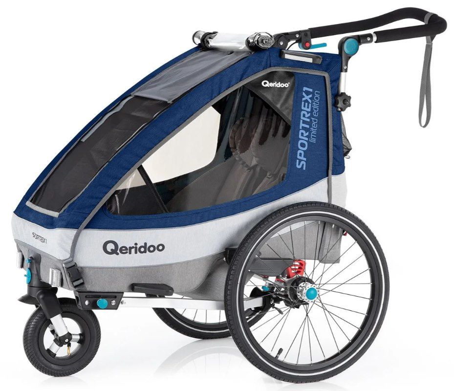 Qeridoo Kinderfahrradanhänger Sportrex 1 (2020) Limited Edition für 329€ (statt 373€)