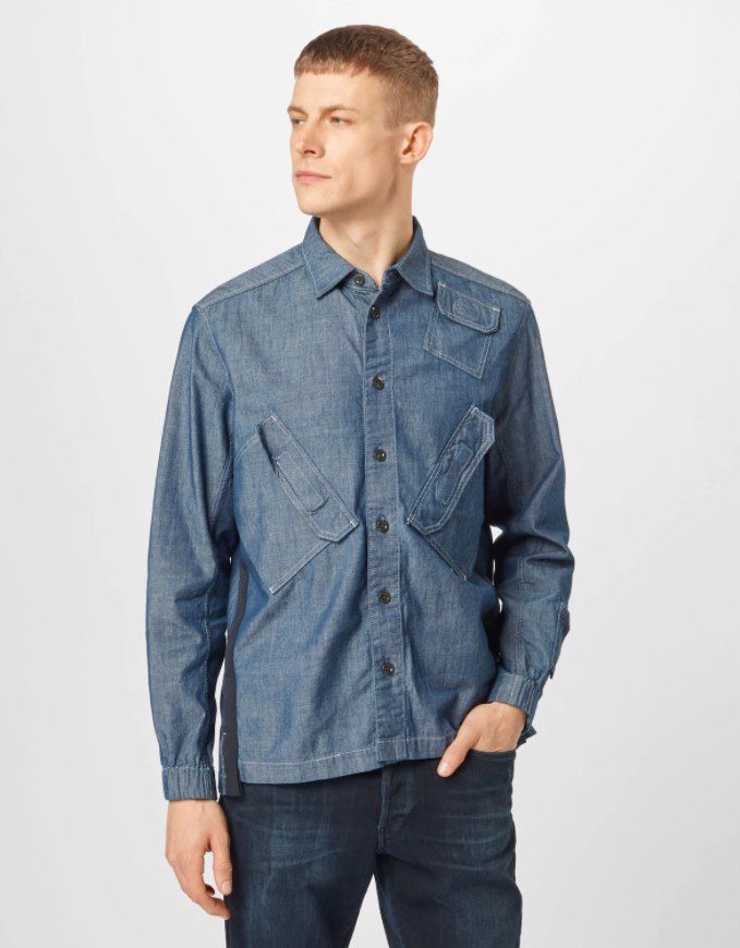 G Star RAW Hemd in blue denim für 43,60€ (statt 55€)