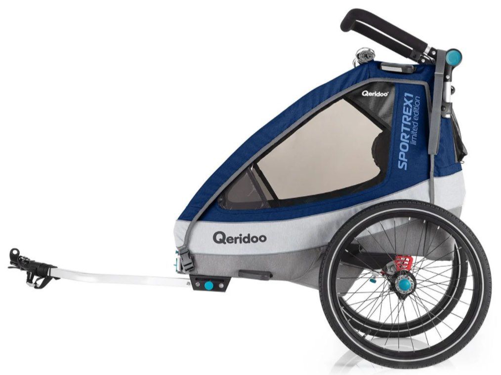 Qeridoo Kinderfahrradanhänger Sportrex 1 (2020) Limited Edition für 329€ (statt 373€)