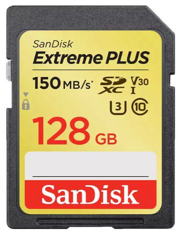 SanDisk Extreme Plus 128GB SDXC Speicherkarte (150 MB/s) ab 18,99€ (statt 30€)