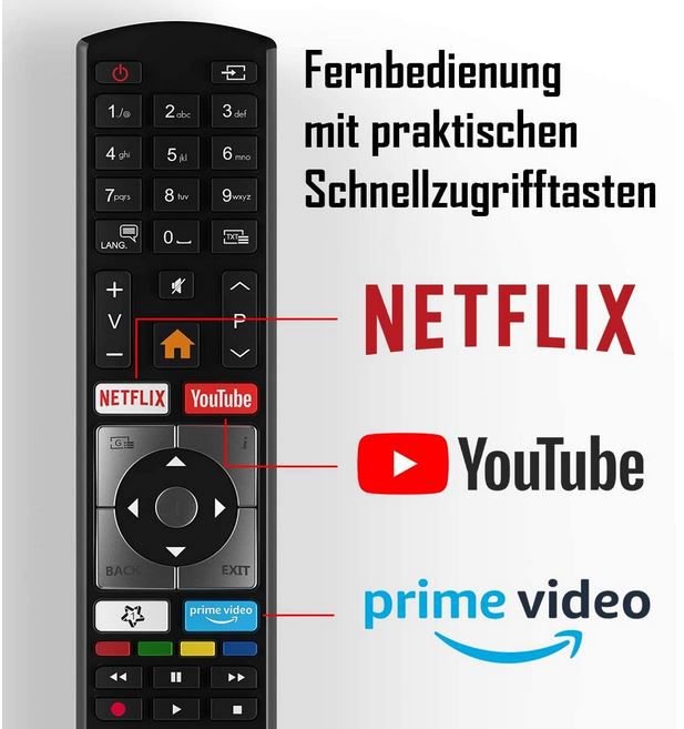 Telefunken D50U551N1CW   50 Zoll UHD HDR Smart TV für 359,99€ (statt 400€)