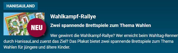 Brettspiele Wahlkampf Rallye gratis anfordern