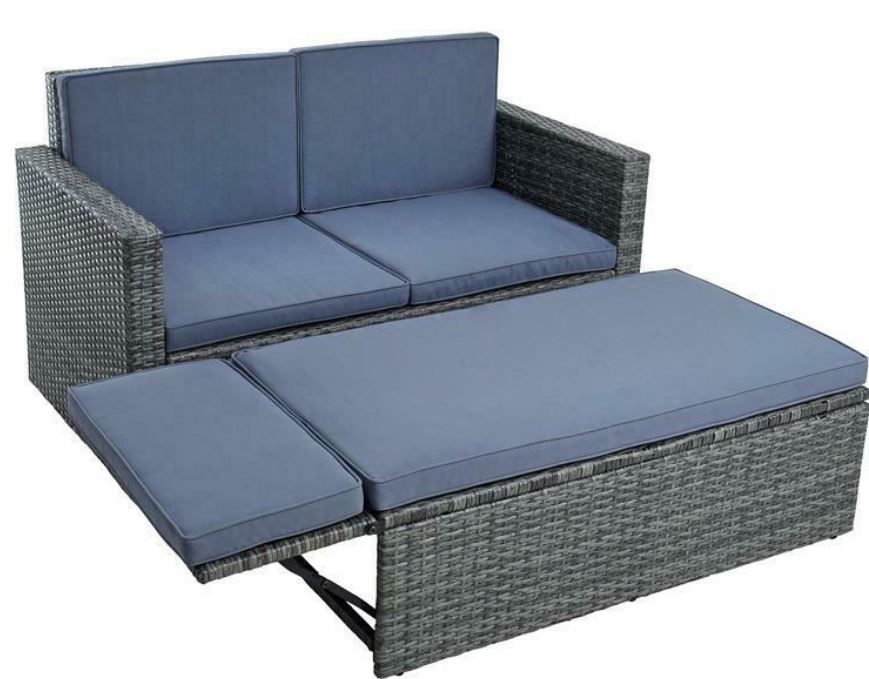 Estexo Polyrattan Lounge Ottomane 3 Farben für je 139,95€ (statt 180€)