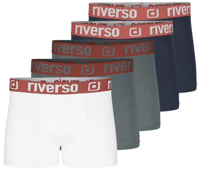 riverso RIVHarry Herren Boxershorts 5er Pack bis 6XL für 23,95€ (statt 29€)