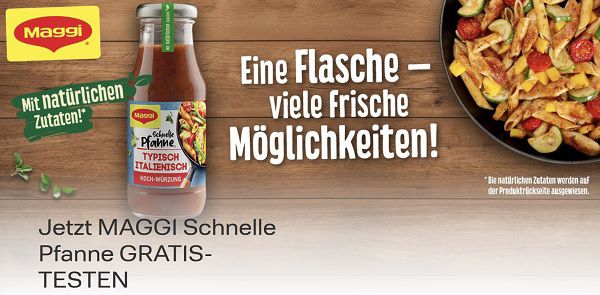 MAGGI Schnelle Pfanne kostenlos ausprobieren