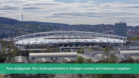 DFB: Freikarten fürs Länderspiel Deutschland – Armenien (am 05.09.21 in Stuttgart)
