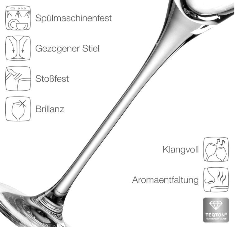 6er Set: Leonardo Cheers Sekt Gläser (je 220ml) für 12,78€ (statt 32€)   Prime