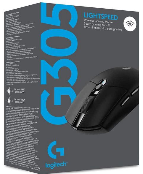 Logitech G305 LIGHTSPEED kabellose Gaming Maus in Schwarz für 29,99€ (statt 37€)   Prime