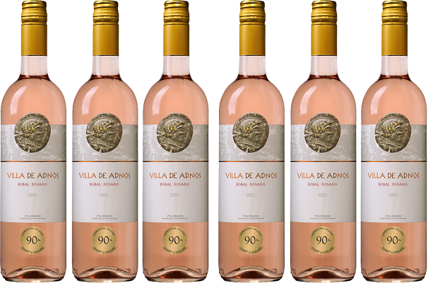 6er Paket Villa de Adnos Bobal Utiel Requeña Rosado für 29,94€