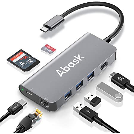 Abask 8in1 USB C Hub mit 100W PD für 22,49€ (statt 45€)