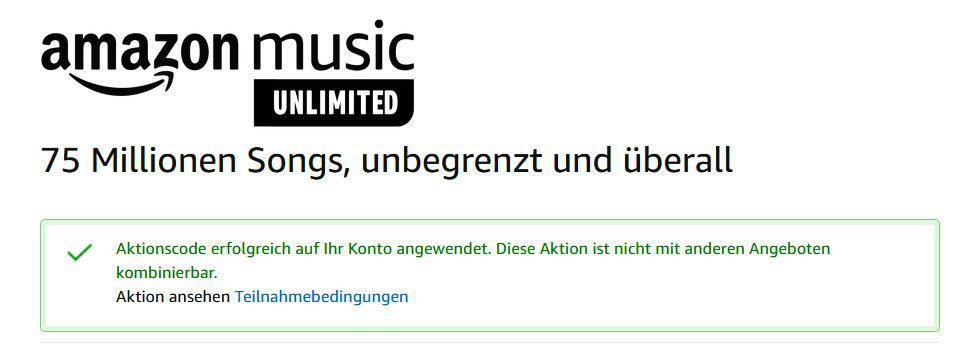 TOP! 4 Monate Amazon Music Unlimited gratis   Neukunden