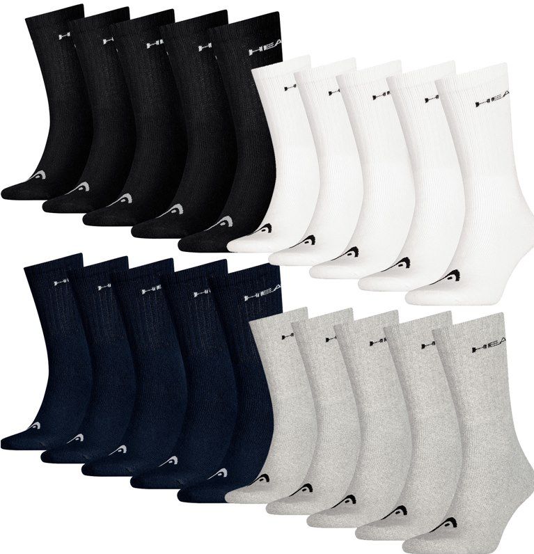 36 Paar Head Socken Short Crew, Quarter oder Sneaker in 4 Farben für 31,99€ (statt 46€)