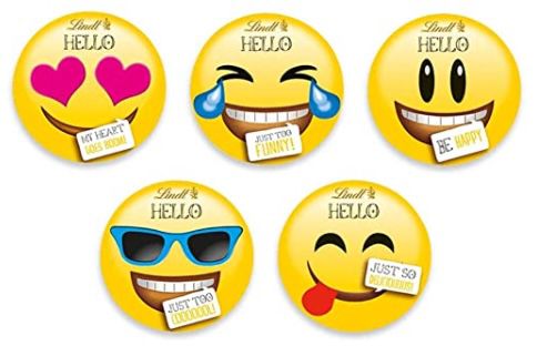 5x 33er Pack Lindt HELLO Mini Emotis Schokolade für 23,96€ (statt 30€)