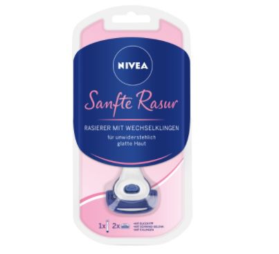 NIVEA Sanftes Damen Rasier Set mit Rasierer, Gel & Klingen für 14,39€